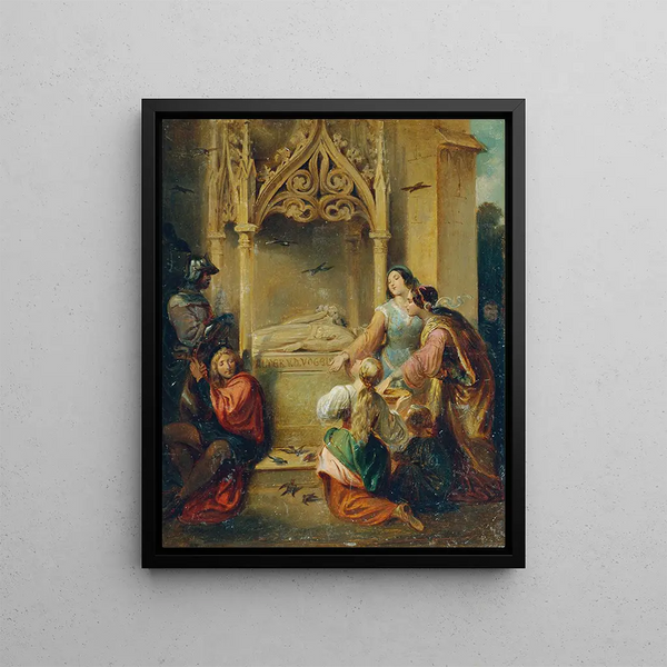 Joseph Hasslwander - Am Grabe des Walther von der Vogelweide.webp