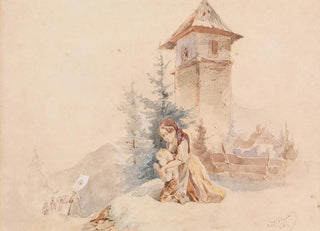 Joseph Heicke - Betende Mutter mit Kind.webp