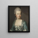 portret van Marie-Antoinette 1755-1793 - Joseph Hickel — ingelijst kunstwerk aan de muur