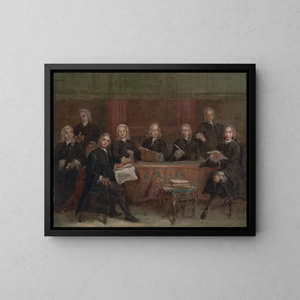 Study for a Group Portrait - Joseph Highmore — framed artwork on a wall