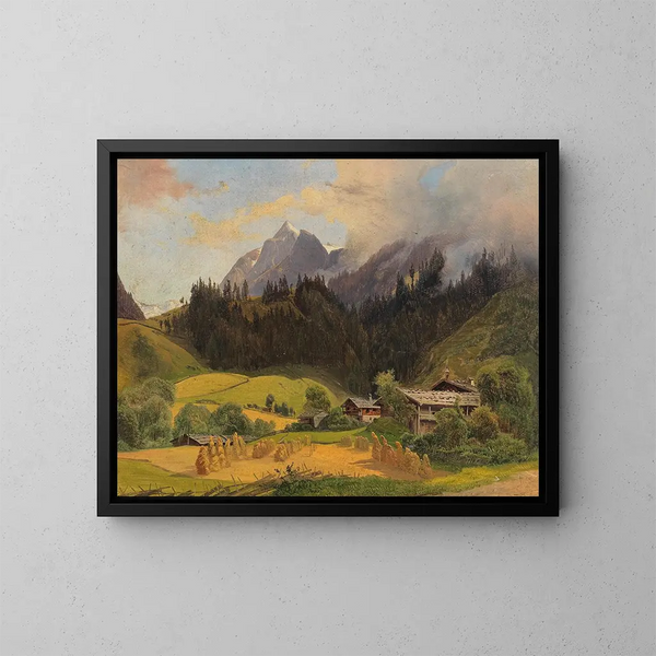 Partie du Pinzgau - Joseph Holzer — framed artwork on a wall