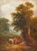 Landschap met mensen die rusten - Joseph Horlor — weergave van het kunstwerk