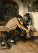 De kaartspelers - Joseph Knilling — weergave van het kunstwerk