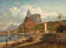 Rio de Janeiro Mont Corcovado en baai van Botafogo - Joseph Lee — weergave van het kunstwerk