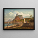 Rio de Janeiro Mont Corcovado en baai van Botafogo - Joseph Lee — ingelijst kunstwerk aan de muur