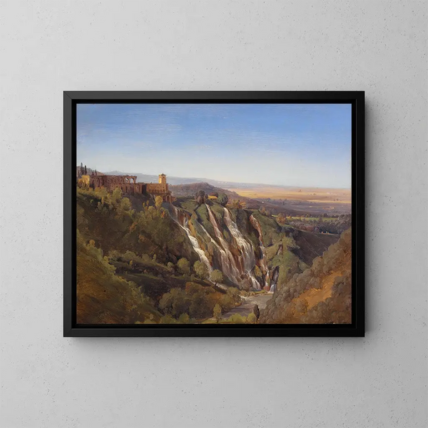 Study of the Landscape near Tivoli - Joseph Magnus Stck — framed artwork on a wall