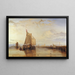 Dort of Dordrecht Het postschip van Dort dat uit Rotterdam komt, gestrande - Joseph Mallord William Turner — ingelijst kunstwerk aan de muur