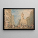 High Street, Edinburgh - Joseph Mallord William Turner — framed artwork on a wall