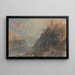 Rheinfels, uitzicht op Katz en Gourhausen - Joseph Mallord William Turner — ingelijst kunstwerk aan de muur
