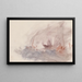 Het schetsboek van de Manche 37 - Joseph Mallord William Turner — ingelijst kunstwerk aan de muur