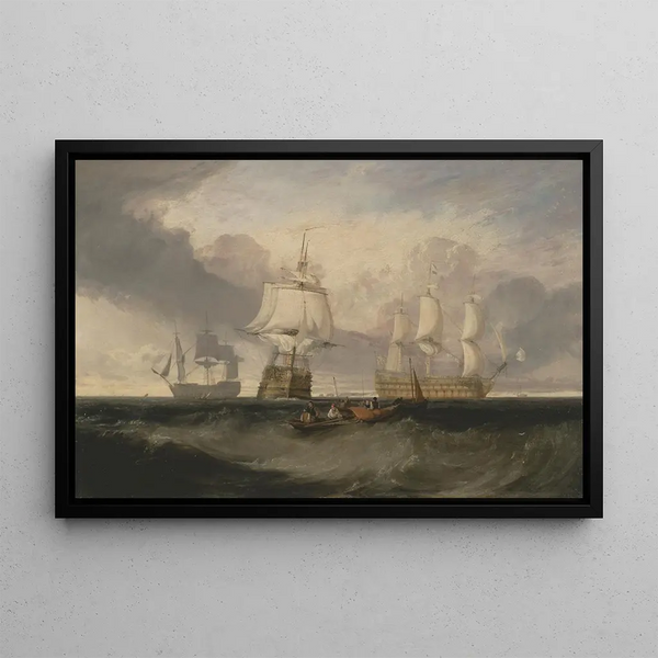 Joseph Mallord William Turner - The Victory Returning from Trafalgar in Three Positions.webp