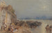 Zonsondergang in Tours kijkend achterom - Joseph Mallord William Turner — weergave van het kunstwerk