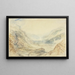 van een uitzicht in de Saint-Gothard pas, Zwitserland - Joseph Mallord William Turner — ingelijst kunstwerk aan de muur