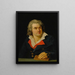 portret van D. F. Desrues - Joseph Marie Vien de Jonge — ingelijst kunstwerk aan de muur