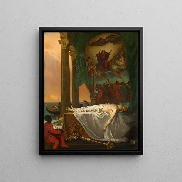 Joseph Nicolas RobertFleury - Titian Lying in State in the Palazzo Barbarigo.webp