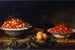 Natuurstudie met een bord kersen - Joseph Plepp — weergave van het kunstwerk