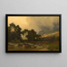 Landschap in Savoie - Joseph Quinaux — ingelijst kunstwerk aan de muur