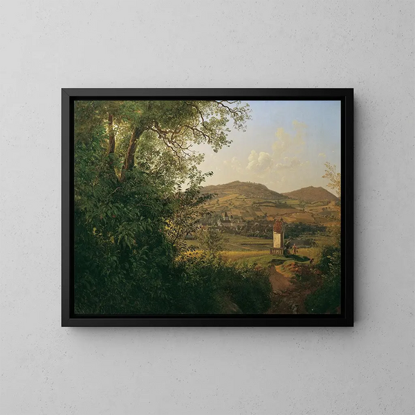 View of Pggstall - Joseph Rebell — framed artwork on a wall