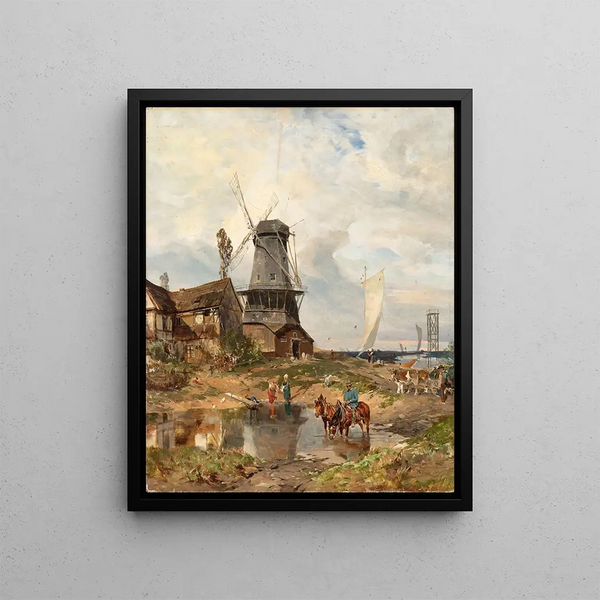 Joseph Rummelspacher - A landscape with a mill.webp