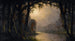 Bayou Teche, Louisiana - Joseph Rusling Meeker — weergave van het kunstwerk