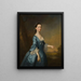 portret van mevrouw Hannah Maria Edmunds née Offley - Joseph Samuel Webster — ingelijst kunstwerk aan de muur