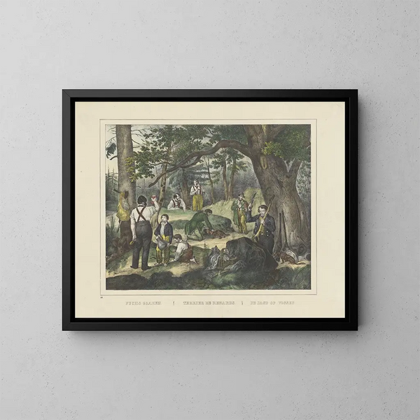 Fox Terrier - Joseph Scholz — framed artwork on a wall