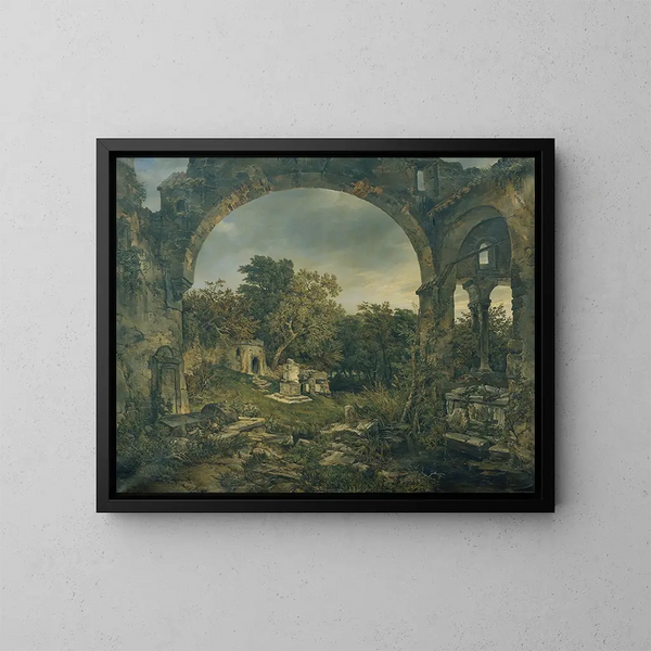 Verdant Cemetery - Joseph Selleny — framed artwork on a wall