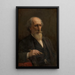 Autoportrait - Joseph Stallaert — ingelijst kunstwerk aan de muur