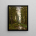 beek in het bos - Joseph Van Luppen — ingelijst kunstwerk aan de muur