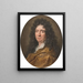 Portret van Pierre Richelet - Joseph Vivien — ingelijst kunstwerk aan de muur