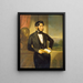 Portrait of a Gentleman - Joseph Weidner — framed artwork on a wall