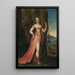 Portrait d'une dame en pied en Diane dans un paysage rocheux - Joseph Werner le Jeune — ingelijst kunstwerk aan de muur