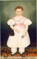 Fille avec réticule et rose - Joseph Whiting Stock — weergave van het kunstwerk