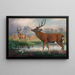 De Manchuriaanse hert - Joseph Wolf — ingelijst kunstwerk aan de muur