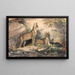 Le Serval - Joseph Wolf — ingelijst kunstwerk aan de muur