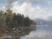 Deel aan de Walchensee - Joseph Wopfner — weergave van het kunstwerk
