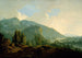 Landschap Italië met bergen en een rivier - Joseph Wright de Derby — weergave van het kunstwerk