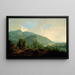 Landschap Italië met bergen en een rivier - Joseph Wright de Derby — ingelijst kunstwerk aan de muur