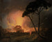 La Girandole annuelle au Castel Sant'Angelo à Rome - Joseph Wright de Derby — weergave van het kunstwerk