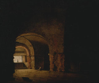 De gevangene - Joseph Wright de Derby — weergave van het kunstwerk