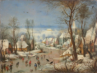 Joseph van Bredael - Paysage dhiver  la trappe aux oiseaux daprs Pieter Brueghel.webp