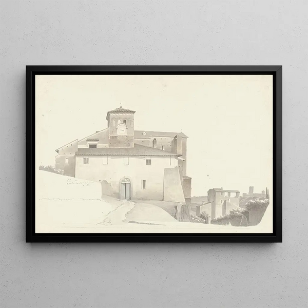 Josephus Augustus Knip - The Basilica of the Santi Quattro Coronati in Rome.webp