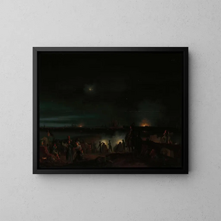 Josephus Augustus Knip - The Shelling of sHertogenbosch by the French.webp
