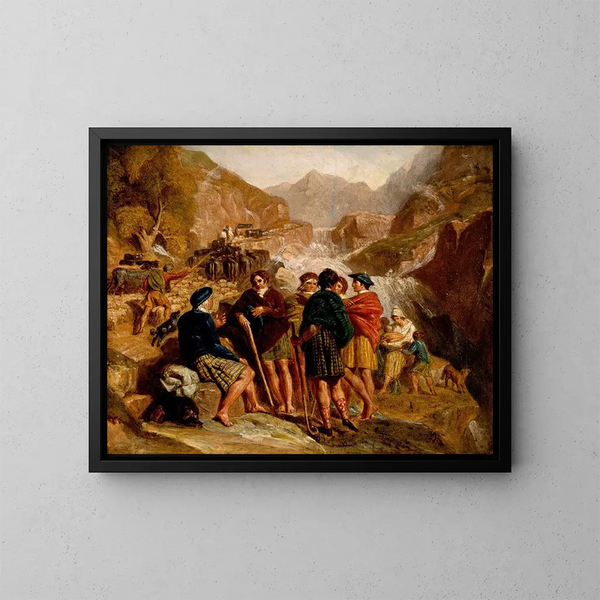 Consultation des Highlands - Joshua Cristall — framed artwork on a wall