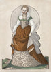 Foemina ex Praecipua Nobi du Trachtenbuch de Nuremberg - Jost Amman — weergave van het kunstwerk