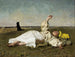 Herfst in de herfst - Józef Chełmoński — weergave van het kunstwerk