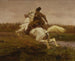 De zweep - Józef Chełmoński — weergave van het kunstwerk
