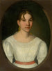Portrait of a young woman in white Mme Zgolay - Józef Czauczik — artwork view