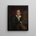 Zelfportret - Józef Geirnaert — ingelijst kunstwerk aan de muur