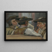 Politici - Jozef Hanula — ingelijst kunstwerk aan de muur